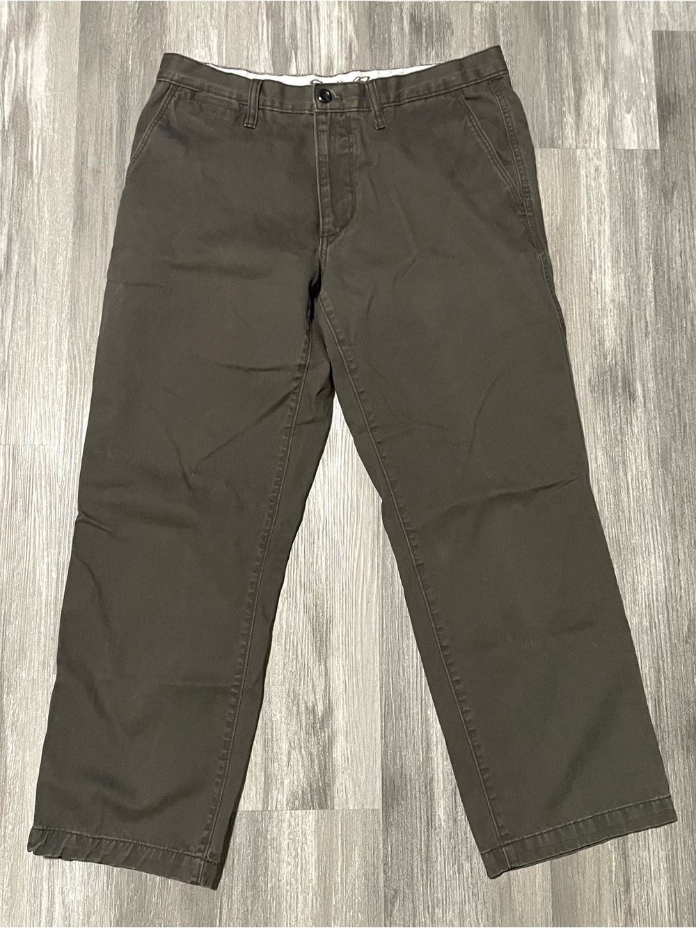 Eddie Bauer Gray Casual Chino Pants Men’s Straight Classic Fit Outdoor Utility